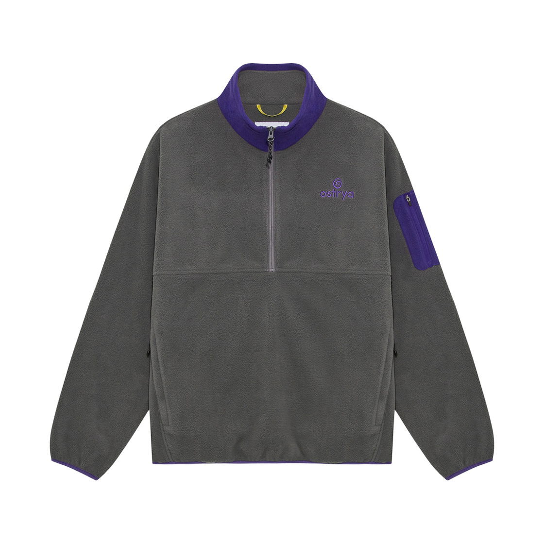 오스트리야 26FW 모레인 하프 집 플리스 그레이(Ostrya 26FW Moraine Half Zip Fleece Gray)
