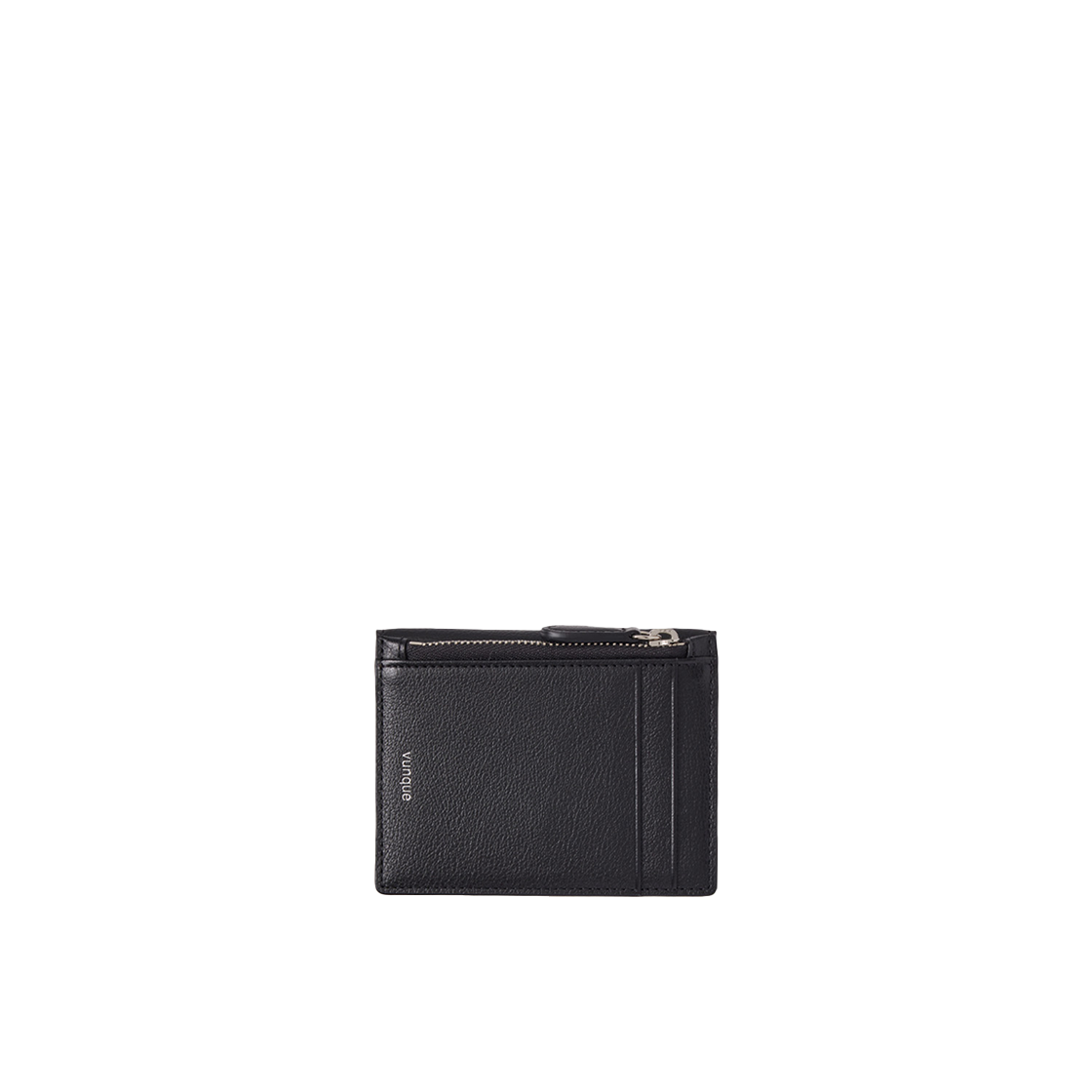 분크 세미 룬 지퍼 카드지갑 블랙(vunque Semi Lune Zipper Card Wallet Black) - 2