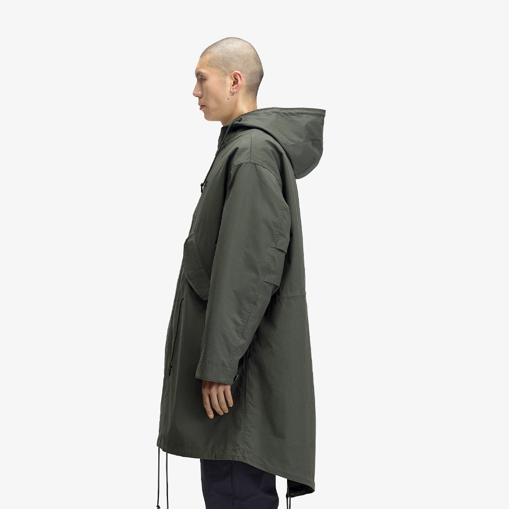 프레드페리 오버사이즈드 하모나이즈드 파카 필드그린(Fred Perry Oversized Harmonised Parka Field Green) - 4