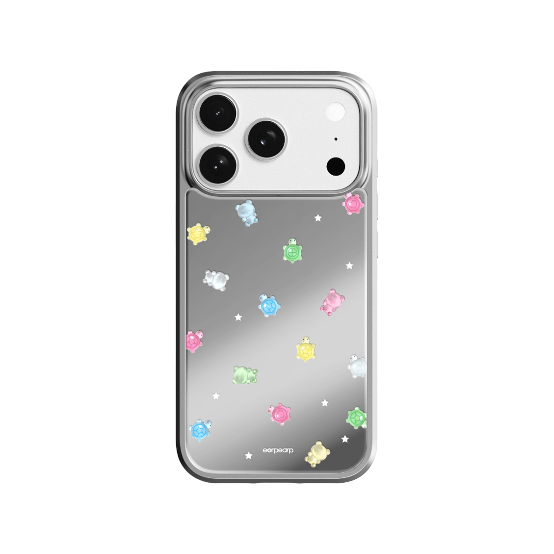 어프어프 행운거북이 코비 맥세이프 미러 케이스 실버(EARPEARP Lucky Turtle Covy Magsafe Mirror Case Silver) - 1