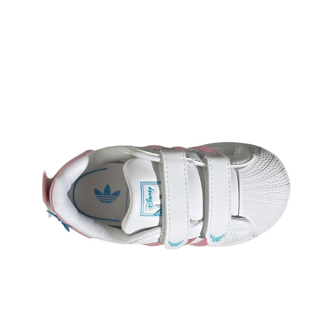 (인펀트) 아디다스 x 디즈니 슈퍼스타 2 컴포트 클로저 클라우드 화이트 라이트 핑크((Infant) Adidas x Disney Superstar II Comfort Closure Cloud White Light Pink) - 2