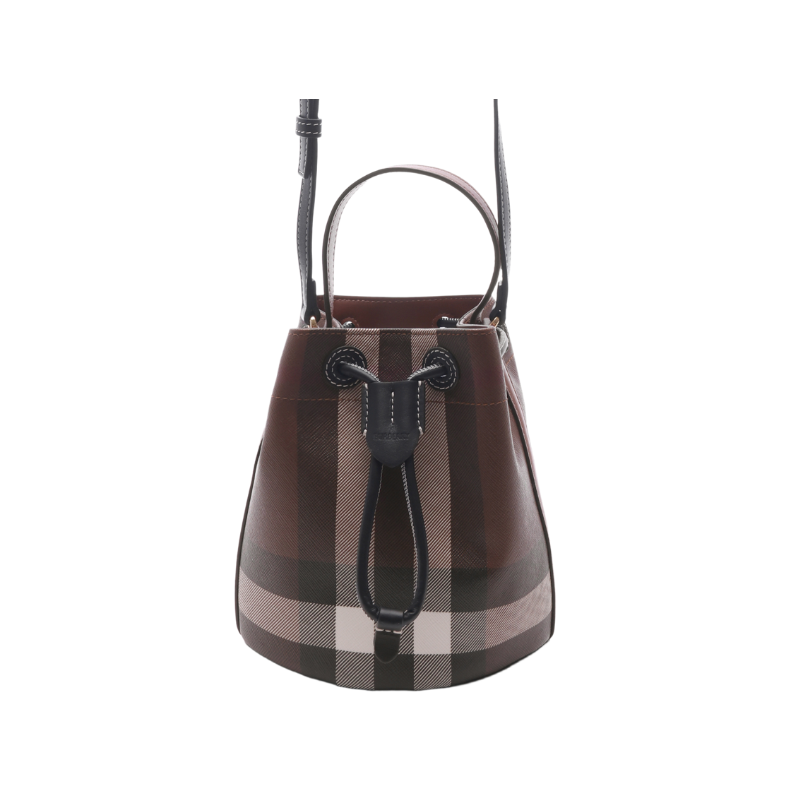 8112238 DARK BIRCH BROW [15% 쿠폰] Burberry Mini TB Bucket Bag Dark Birch Brown