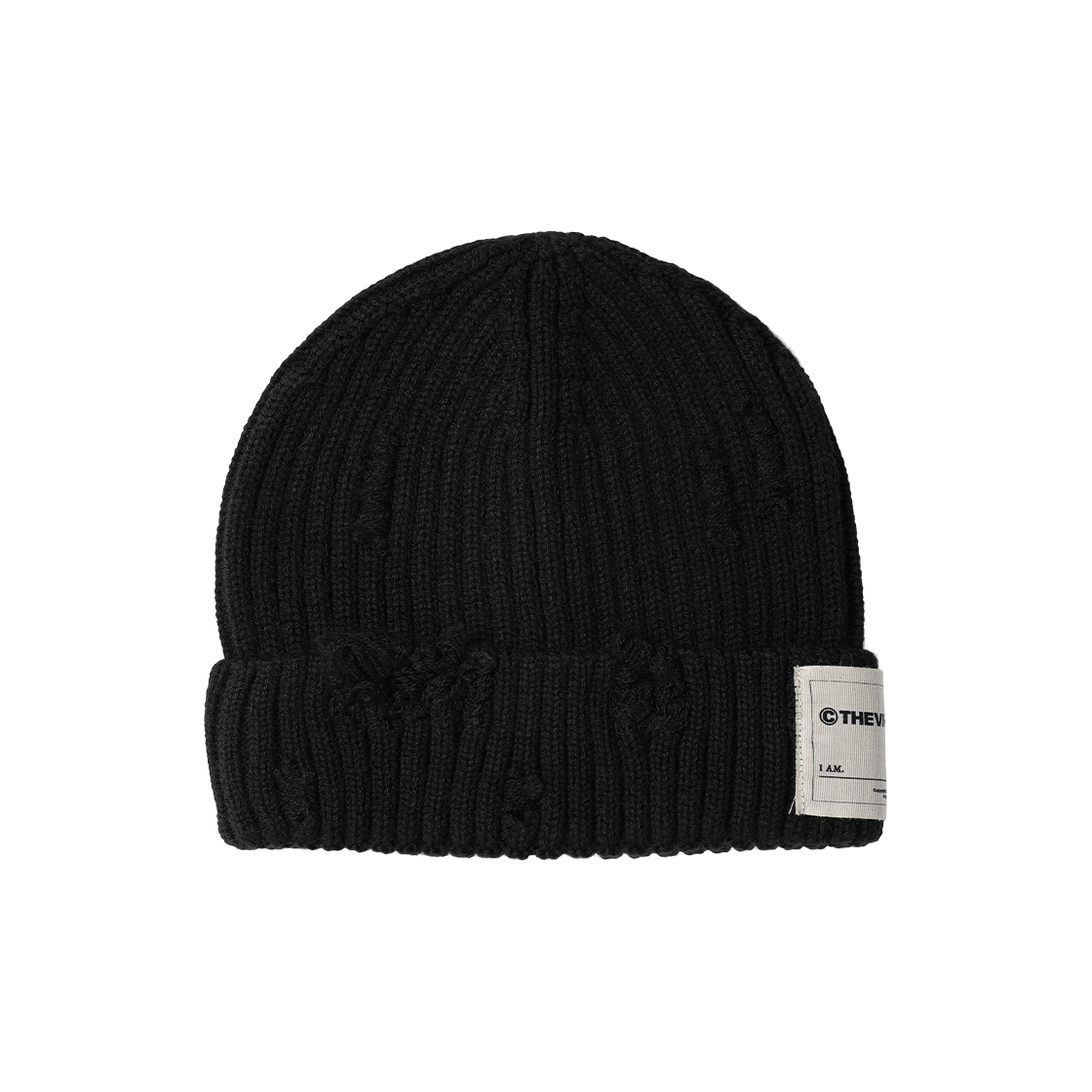 VH2GFUAB20ABK Thevinylhouse Damage Knit Beanie Black