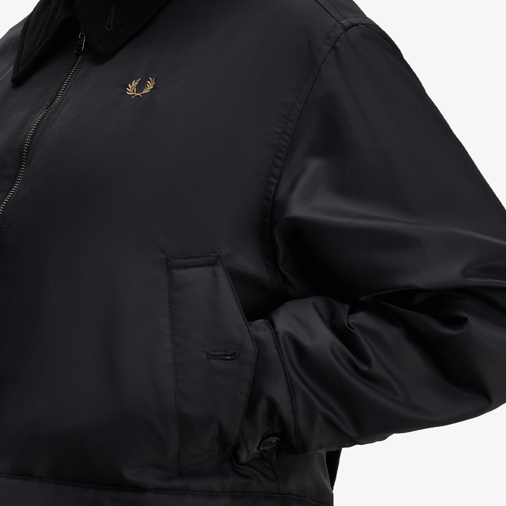 프레드페리 우먼즈 오버사이즈드 패디드 카반 재킷 블랙(Fred Perry Oversized Padded Caban Jacket Black) - 6