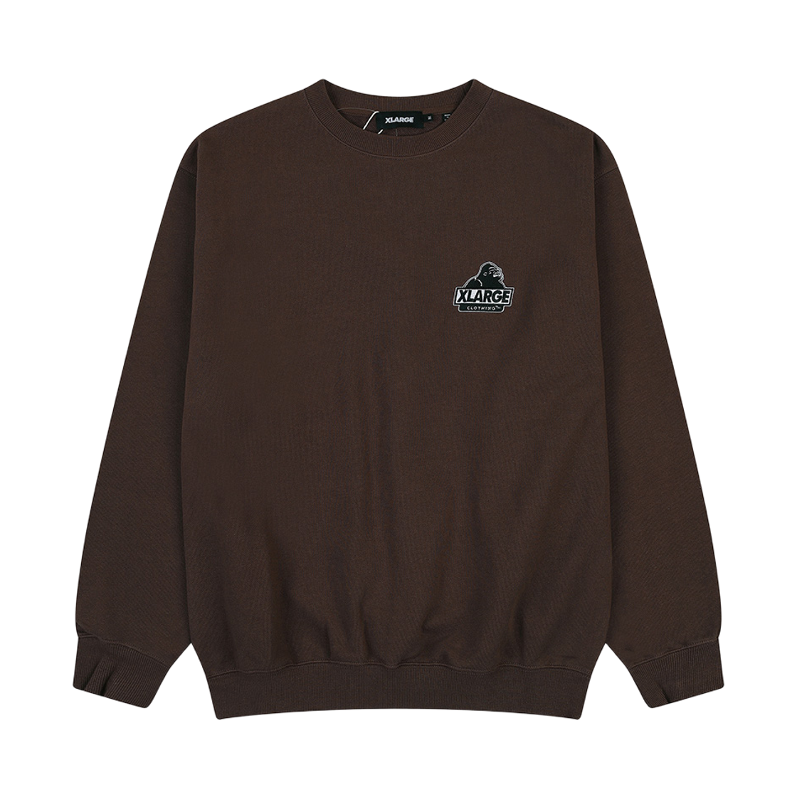 XL4CMT0001BR PEER Xlarge Slanted OG Crewneck Sweatshirt Brown