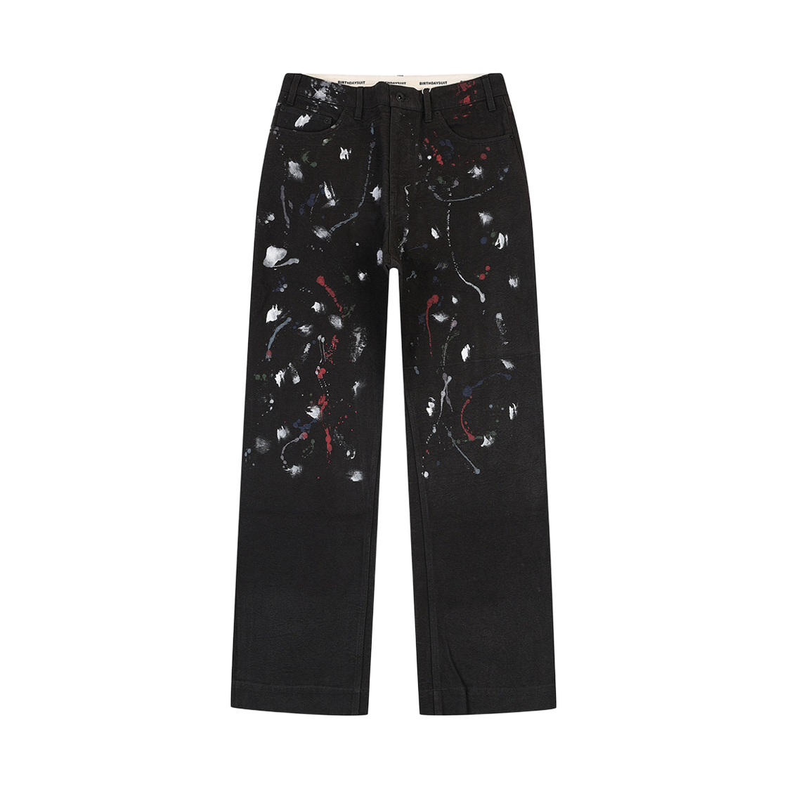 피어 벌스데이수트 페인티드 옥스포드 5P 팬츠 블랙(PEER Birthdaysuit Painted Oxford 5P Pants Black) - 1