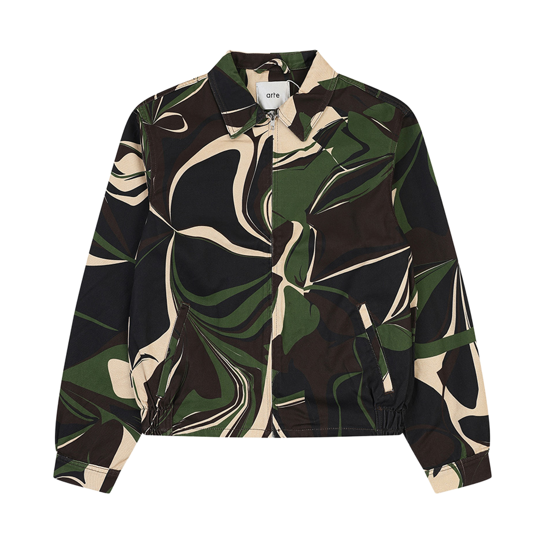 A14COJ0003KK PEER Arte Antwerp Camo Jacket Khaki