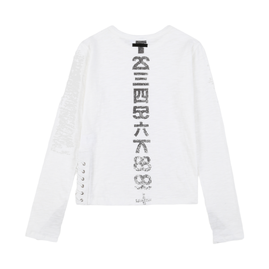 DSTP-030 DSMT TRACE FINGERHOLE LONG SLEEVE_WHITE