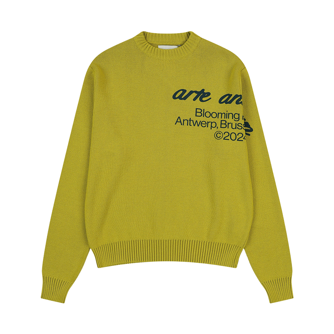 A14CTK0001YG PEER Arte Antwerp Blooming Ideas Knit Yellow