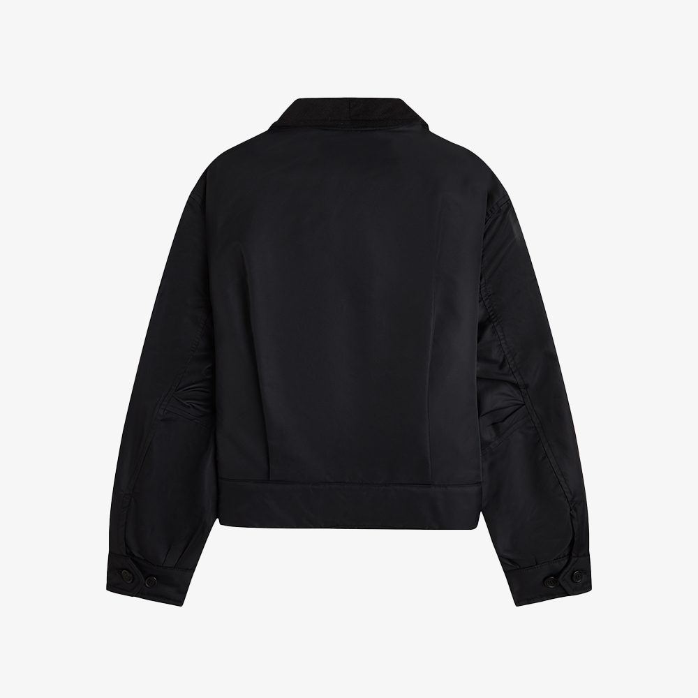 프레드페리 우먼즈 오버사이즈드 패디드 카반 재킷 블랙(Fred Perry Oversized Padded Caban Jacket Black) - 2
