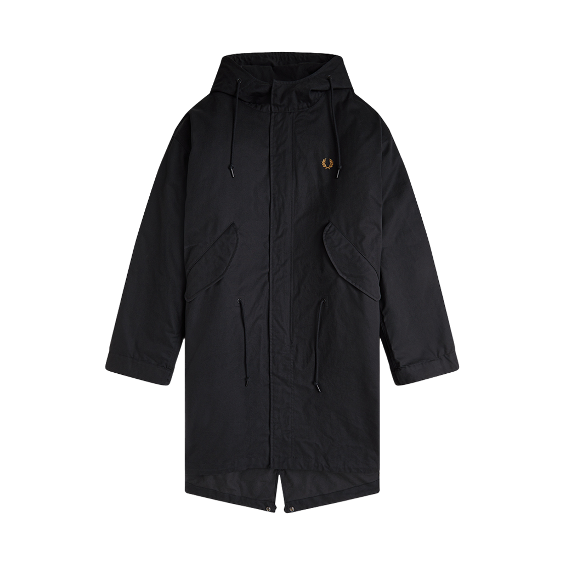 프레드페리 오버사이즈드 하모나이즈드 파카 블랙(Fred Perry Oversized Harmonised Parka Black)