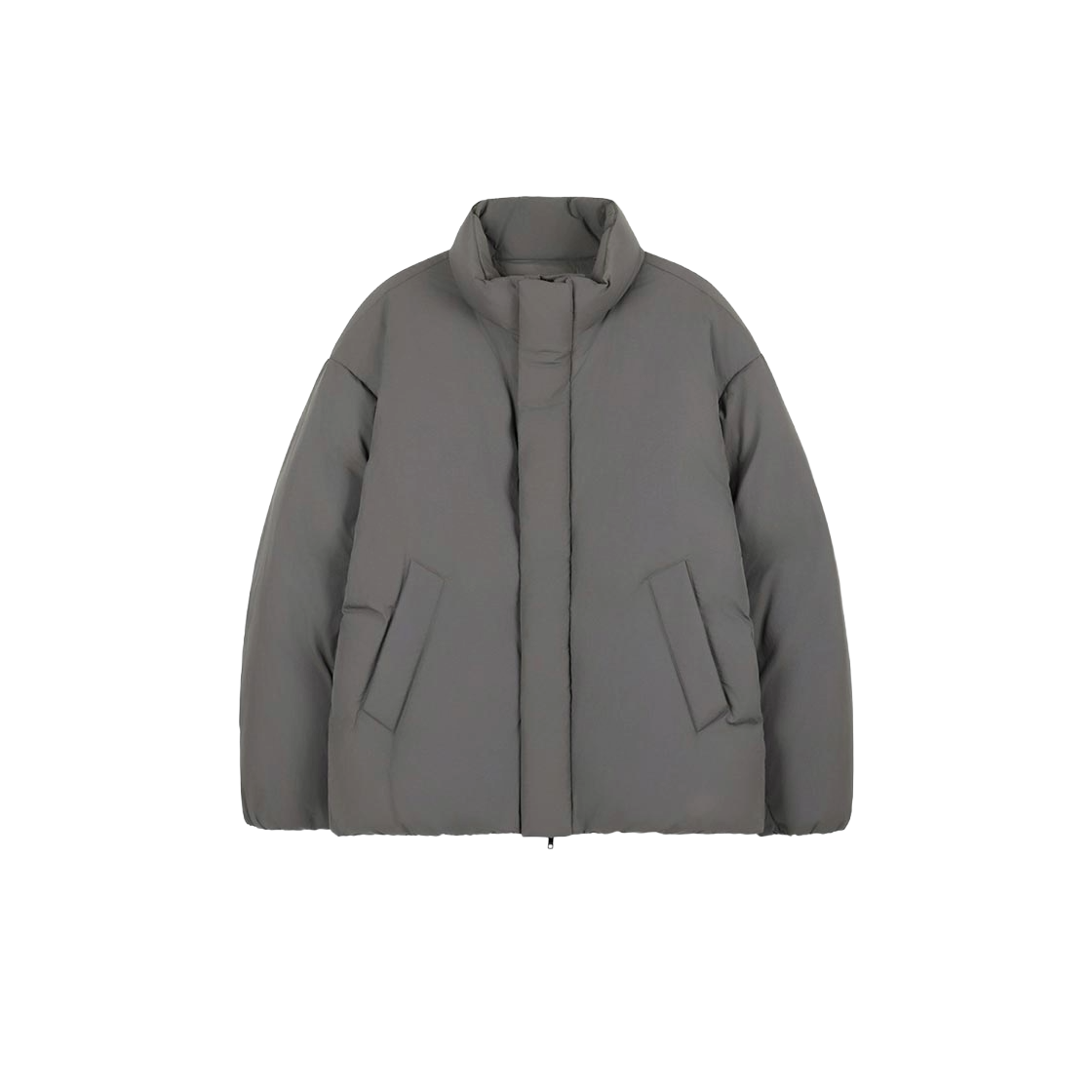 TNJU6F204G2 TNGT Essential European Goose Down Jacket Concrete Grey