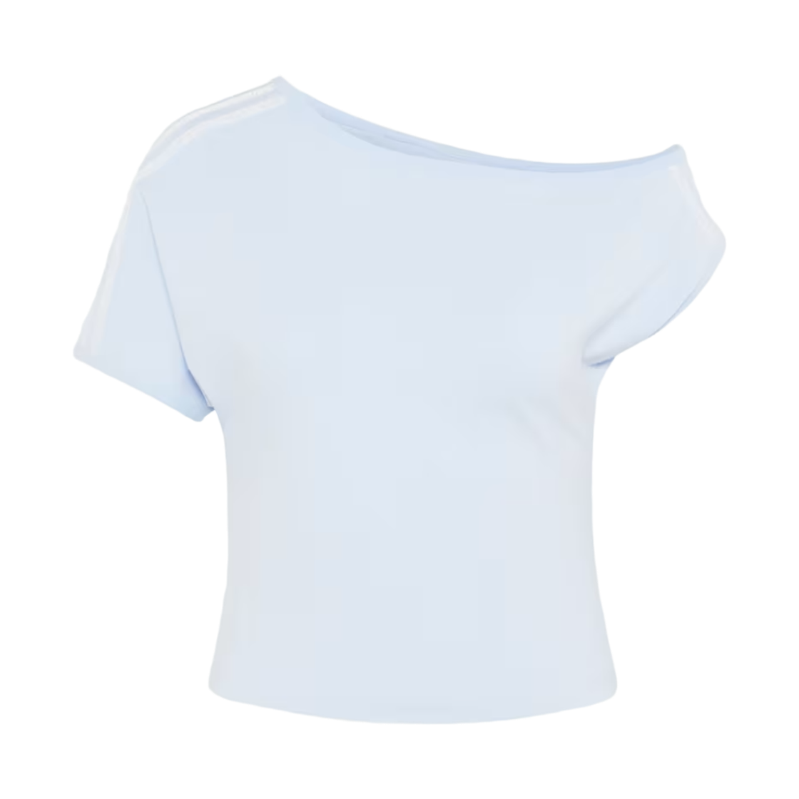 KZ4215 (W) Adidas Dance Off Shoulder Slim T-Shirt Crystal Sky - KR Sizing