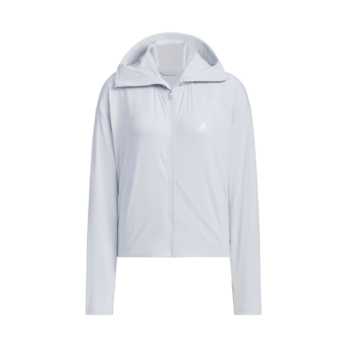 JJ1332 (W) Adidas Knit UPF Jacket Halo Blue - KR Sizing