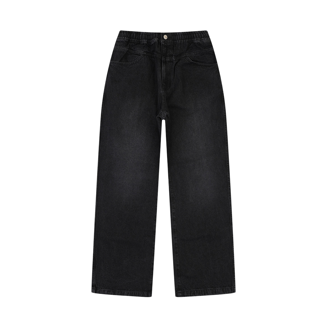 XL4CBD0002BK PEER Xlarge Bleach Easy Denim Pants Black