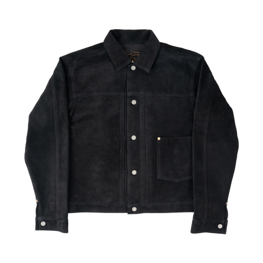 본쿠라 레더 재킷 1st 스웨이드 블랙(Boncoura Leather Jacket 1st suede black)
