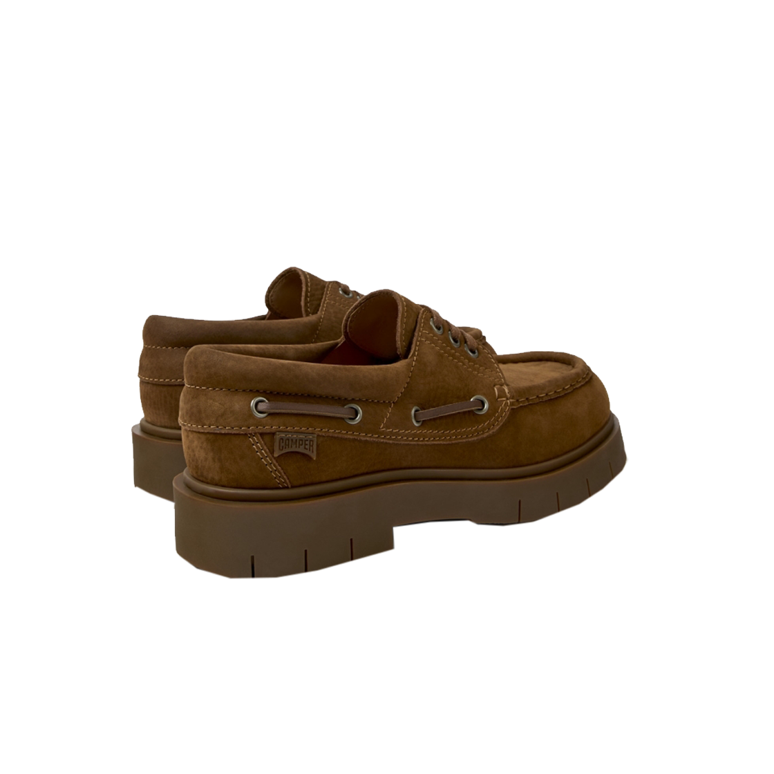 캠퍼 여성 알라로 플랫슈즈 브라운(Camper Woman Alaro Flat Brown) - 4