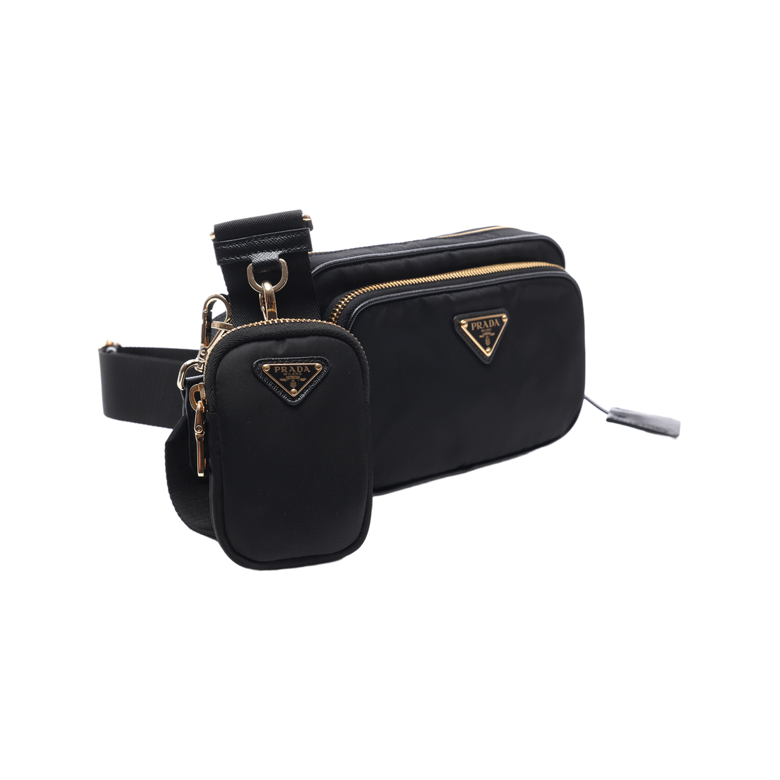 [15% 쿠폰] 프라다 리나일론 크로스바디백 블랙([15% 쿠폰] Prada Re-Nylon Crossbody Bag Black) - 3