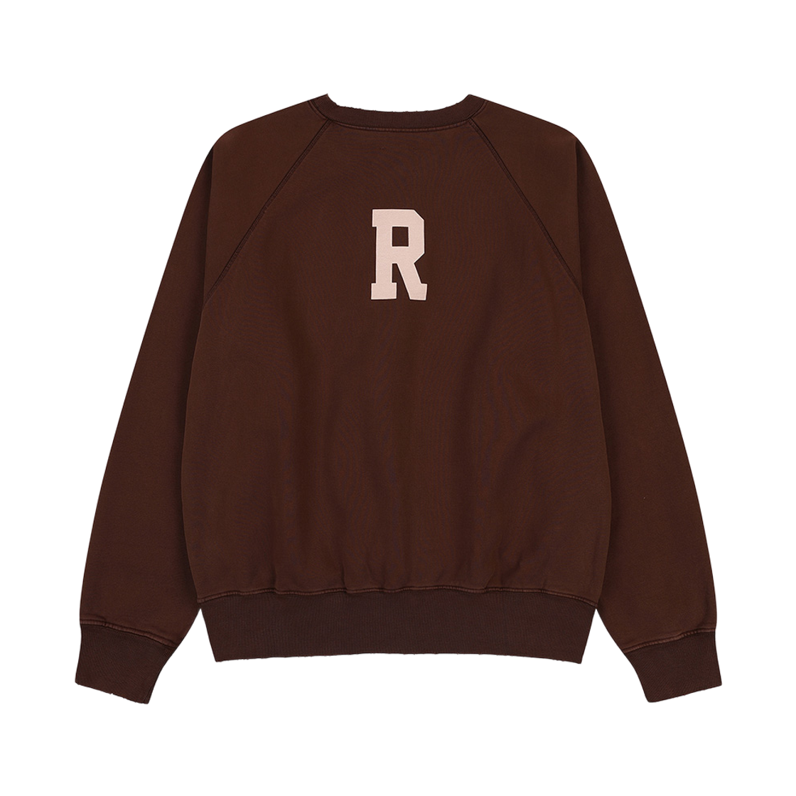 피어 리셉션 래글런 스웨트 레어 코튼 브러시 플리스 초코 브라운(PEER Reciption Raglan Sweat Rare Cotton Brush Fleece Choco Brown) - 2