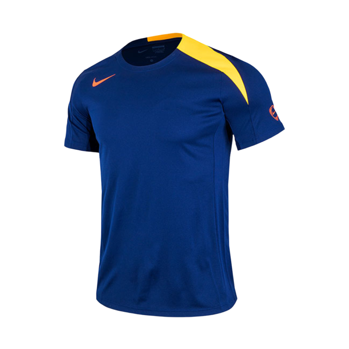 HV6401-492 Nike Strike Dri-Fit Football Top Blue Void Laser Orange - Asia