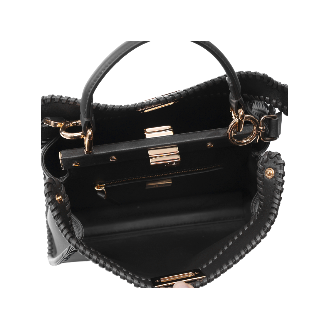 [15% 쿠폰] 펜디 피카부 미니 토트백 브라운([15% 쿠폰] Fendi Peekaboo Mini Tote Bag Brown) - 6