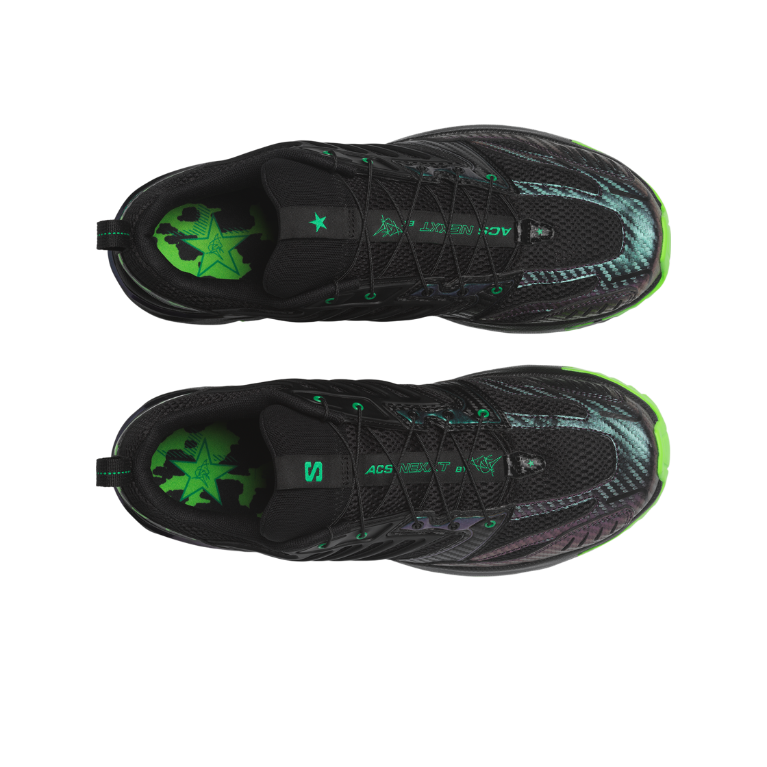 살로몬 x 페이드 ACS 넥스트 블랙 브라이트 그린(Salomon x Feid ACS Nexxt Black Bright Green) - 2