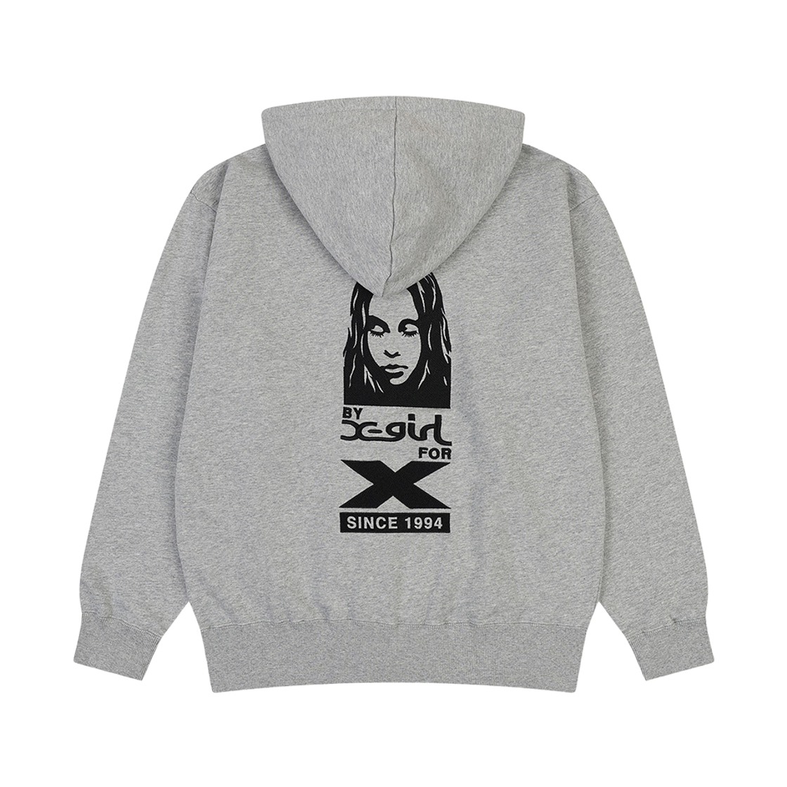 피어 엑스걸 바이 엑스걸 포 엑스 집업 스웨트 후디 그레이(PEER X-girl By X-girl For X Zip Up Sweat Hoodie Gray) - 2