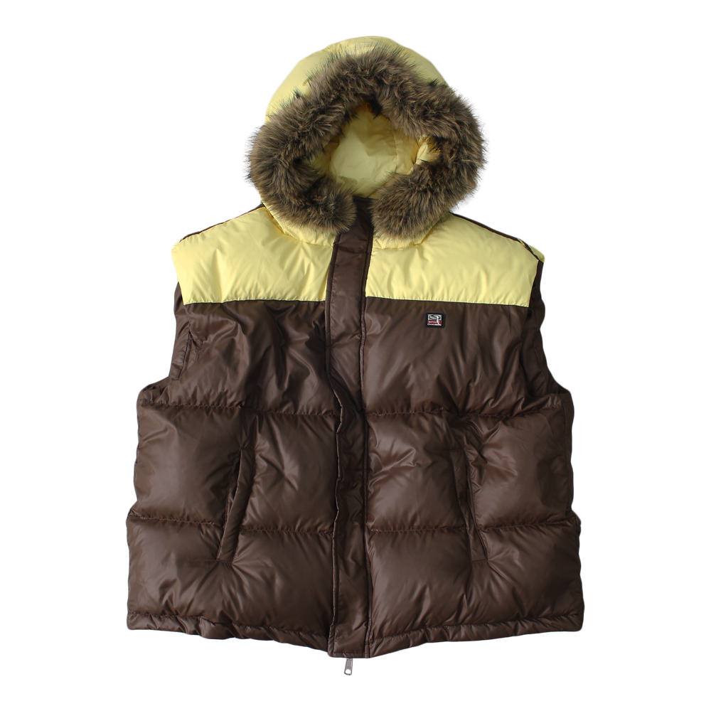 스포츠챔버 트랙 덕다운 베스트 브라운(SPORT CHAMBER Track Duck Down Vest Brown) - 1