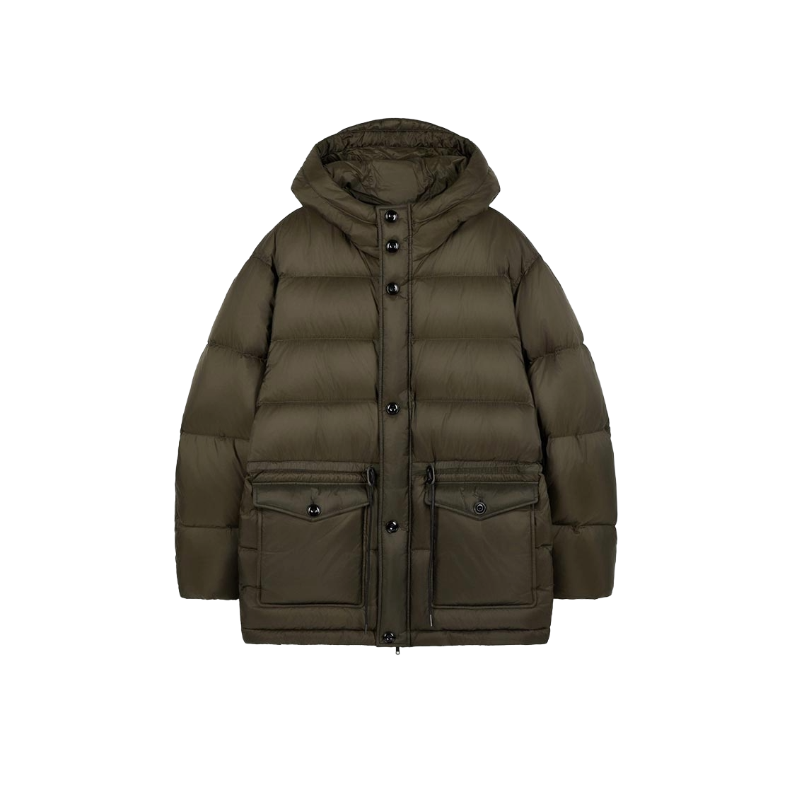 TNJU6F207K2 TNGT European Goose Down Mid-Length Parka Khaki Brown