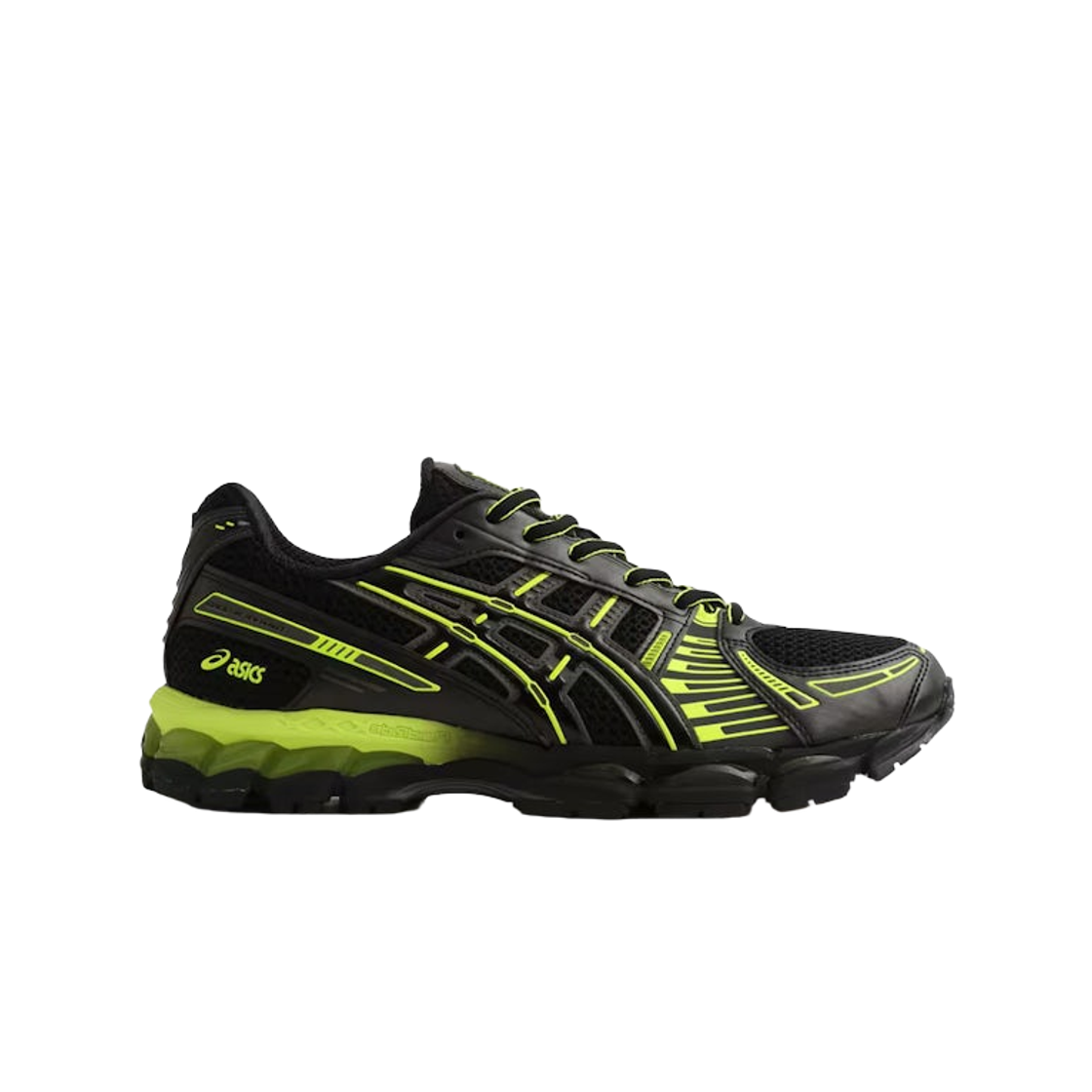 1203B227-001 Asics x Atmos x Albino & Preto Gel-Kayano 12.1 Black Safety Yellow