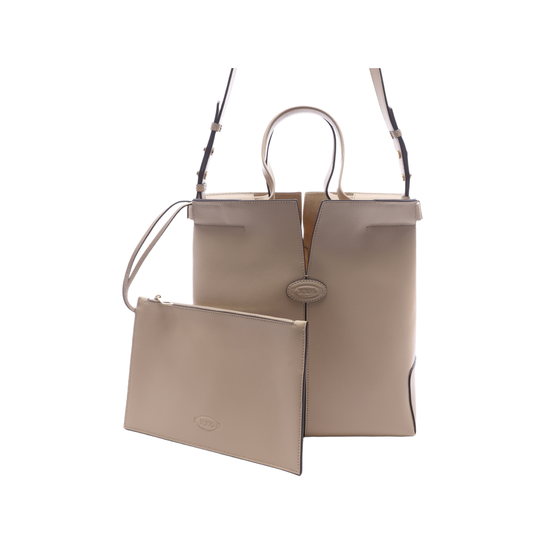 [15% 쿠폰] 토즈 레더 스몰 디아이 백 폴리오 베이지([15% 쿠폰] Tod's Di Bag Folio in Leather Small Beige) - 2