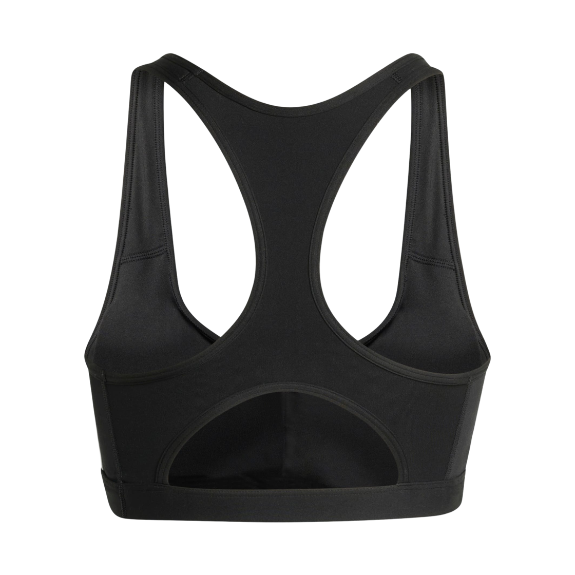 (W) 아디다스 옵티메 에센셜 워크아웃 삼선 미디움 서포트 브라 블랙 - KR 사이즈((W) Adidas Optime Essentials Workout 3-Stripes Medium Support Bra Black - KR Sizing) - 2