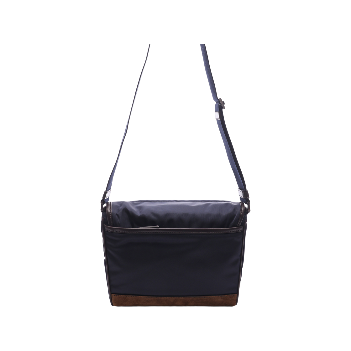 [15% 쿠폰] 프라다 스몰 리나일론 앤 레더 숄더백 블루 커피([15% 쿠폰] Prada Small Re-Nylon and Leather Shoulder Bag Blue Coffee) - 4
