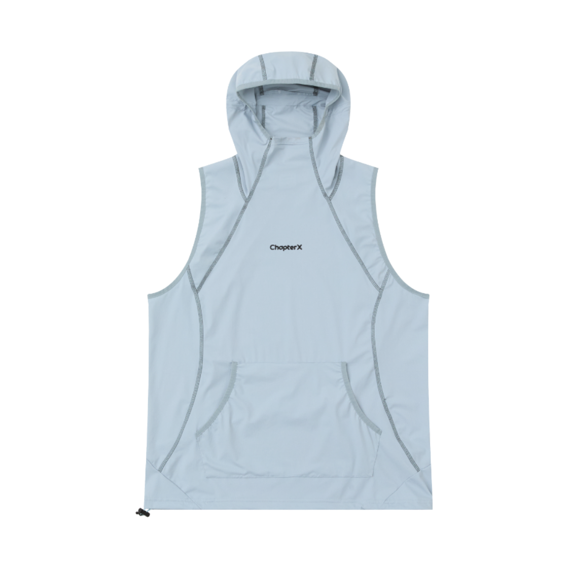 챕터엑스 퀵 드라이 아웃 레이어 베스트 스카이 블루(Chapter.X Quick-Dry Hooded Layer Vest Sky Blue) - 1