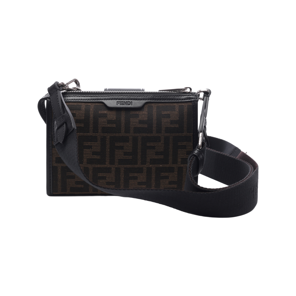 [15% 쿠폰] 펜디 더블 바게트 FF 자카드 백 브라운([15% 쿠폰] Fendi Double Baguette FF Jacquard Bag Brown) - 4