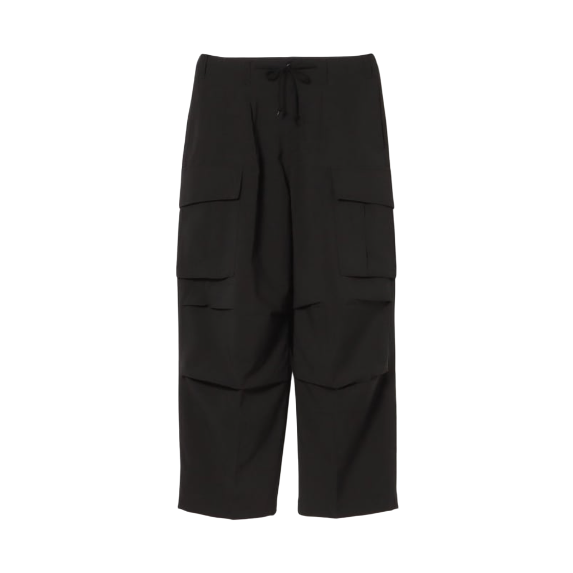 42-23-0137-286 Beams Heart Wide Balloon Cargo Pants Black