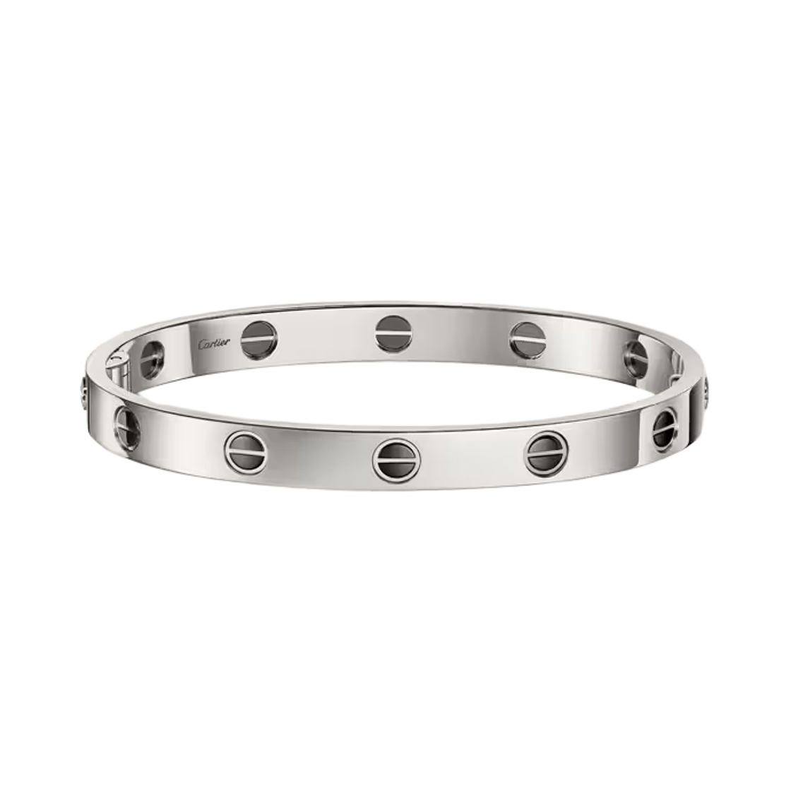 B6074517 Cartier Love Classic Bracelet Ceramic White Gold