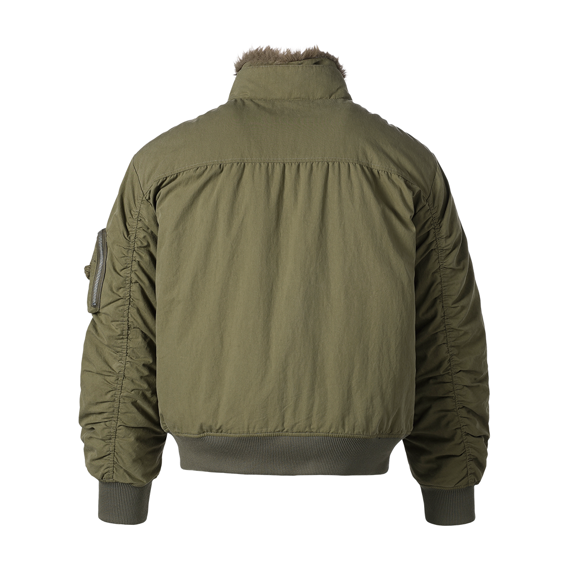 더바이닐하우스 유틸리티 퍼 봄버 자켓 카키(Thevinylhouse Utility Fur Bomber Jacket Khaki) - 3