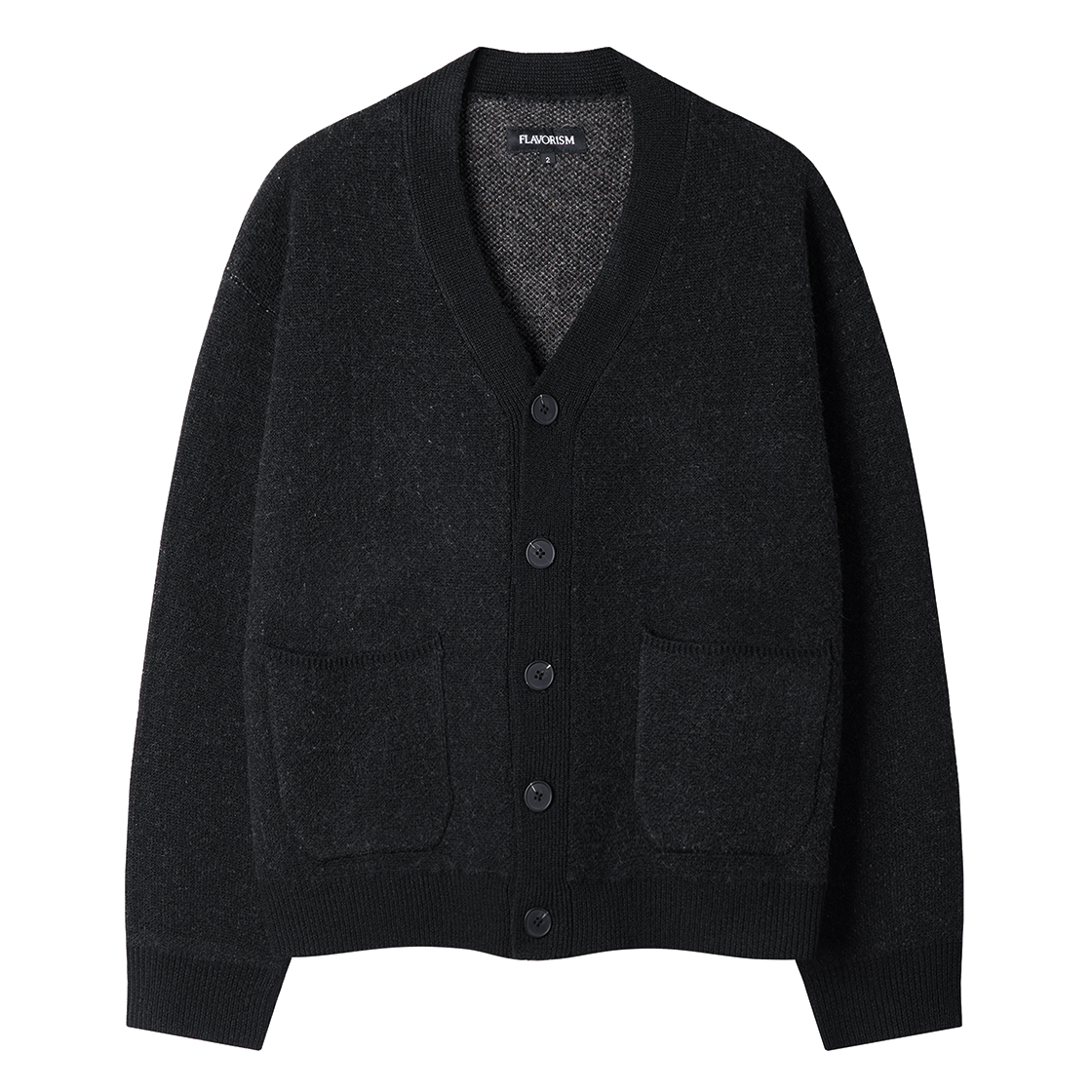 플레이버리즘 에스닉 헤어리 가디건 블랙(Flavorism Ethnic Hairy Cardigan Black) - 2