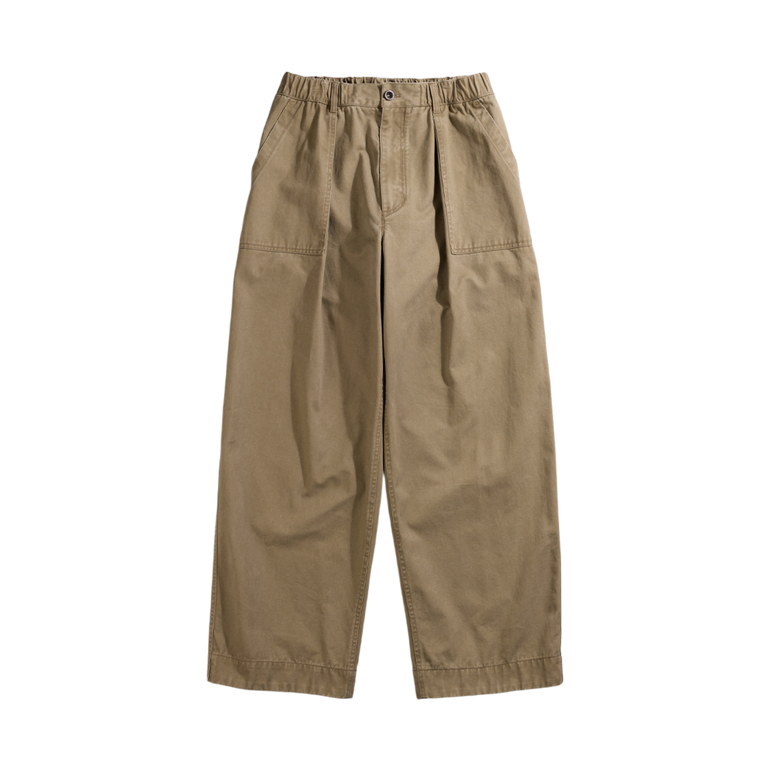 GW2CPT04-kh Guernsey Woollens Cotton Fatigue Banding Pants Khaki