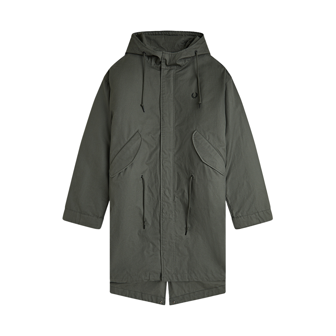프레드페리 오버사이즈드 하모나이즈드 파카 필드그린(Fred Perry Oversized Harmonised Parka Field Green)