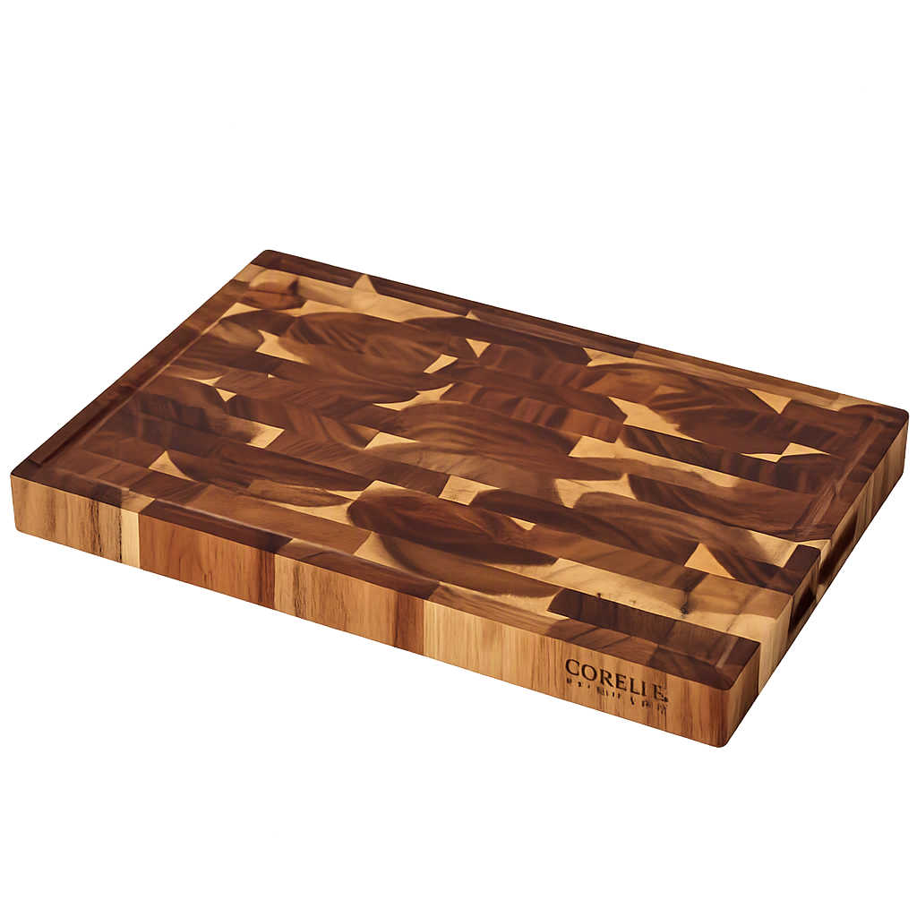 COR177 Corelle Coordinates End‑Grain Wooden Cutting Board – Large