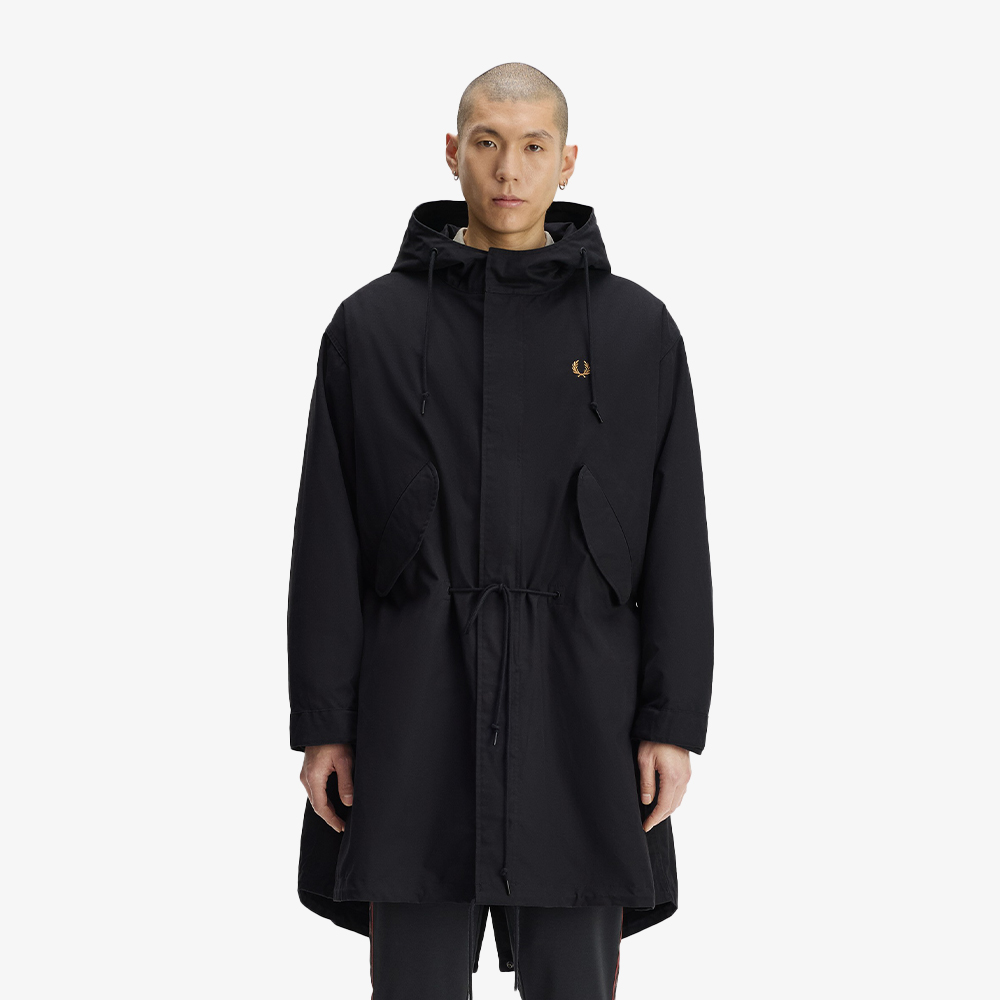프레드페리 오버사이즈드 하모나이즈드 파카 블랙(Fred Perry Oversized Harmonised Parka Black) - 3