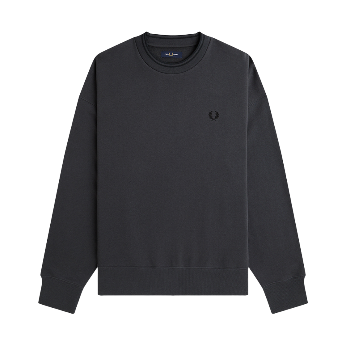 AFPM2G33497-297 Fred Perry Oversized Tipped Sweatshirt Anchor Grey