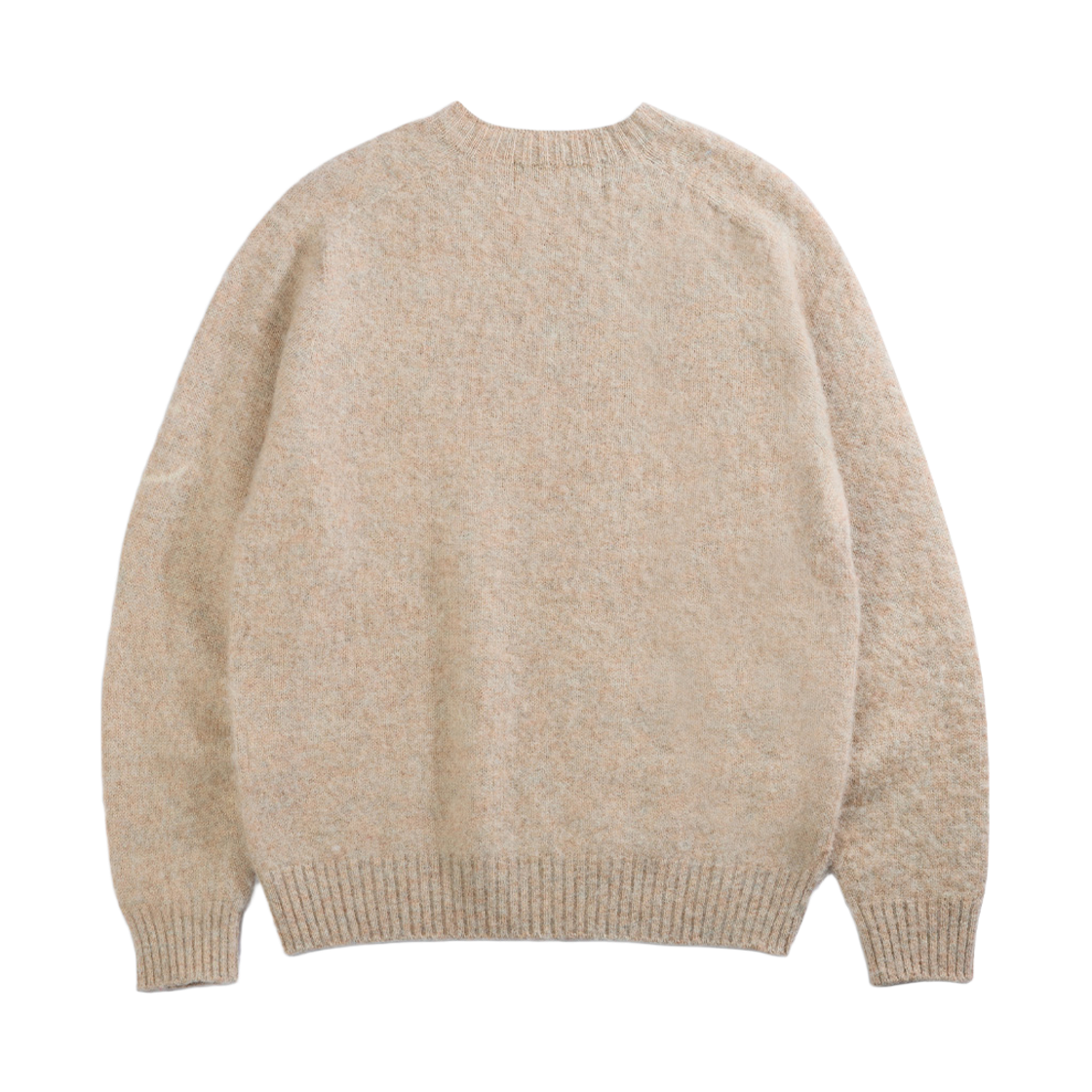 건지울른스 셔틀랜드울 쉐기독 홀가먼트 스웨터 살몬 오렌지(Guernsey Woollens Shetland Wool Shaggy Dog Wholegarment Sweater Salmon Orange) - 2