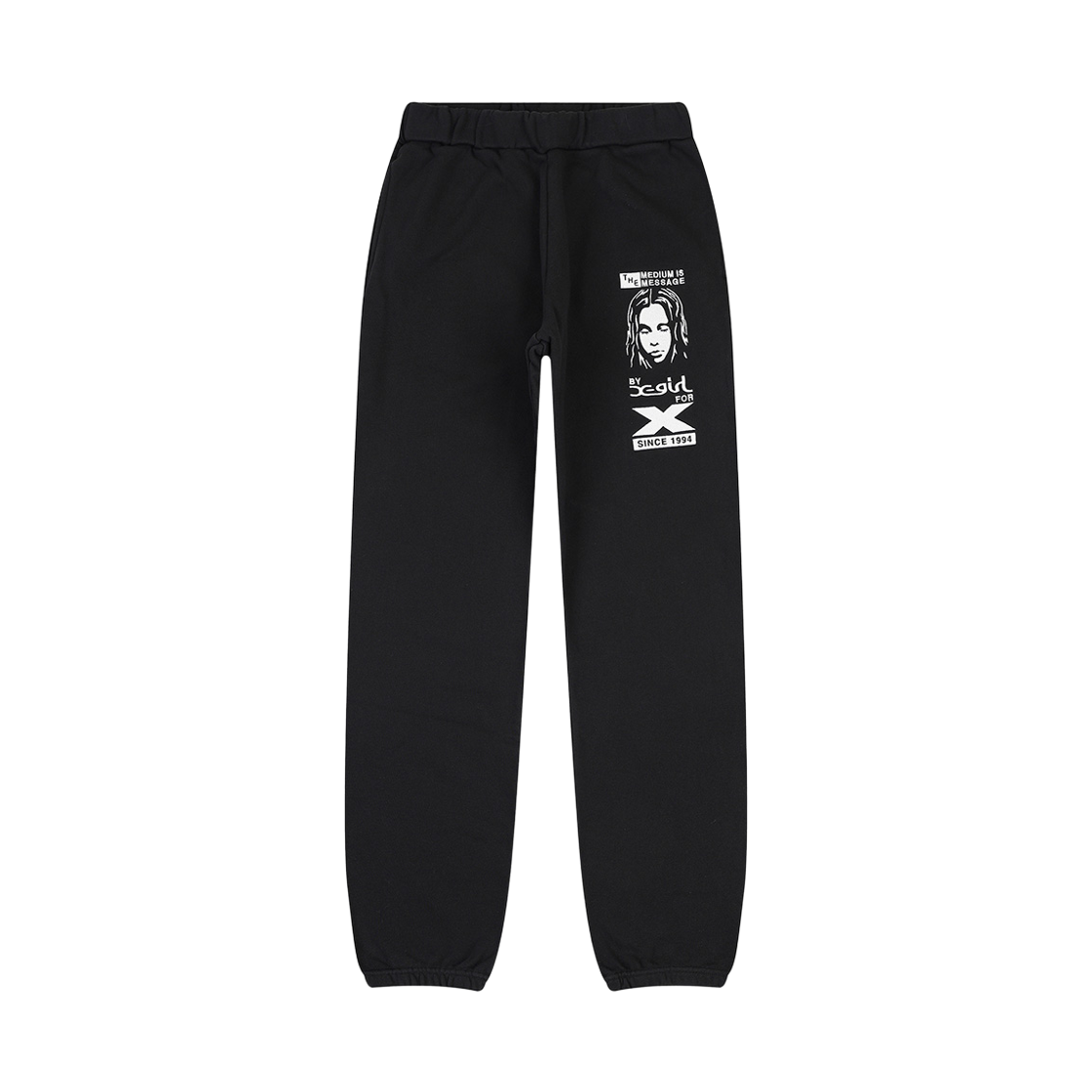 피어 엑스걸 바이 엑스걸 포 엑스 스웨트팬츠 블랙(PEER X-girl By X-girl For X Sweatpants Black)