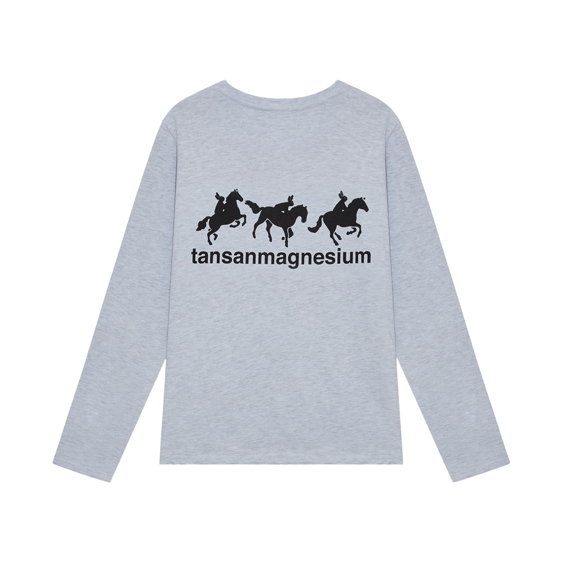 - Tansanmagnesium Horse Rabbit Long Sleeve T-Shirt Sky Blue