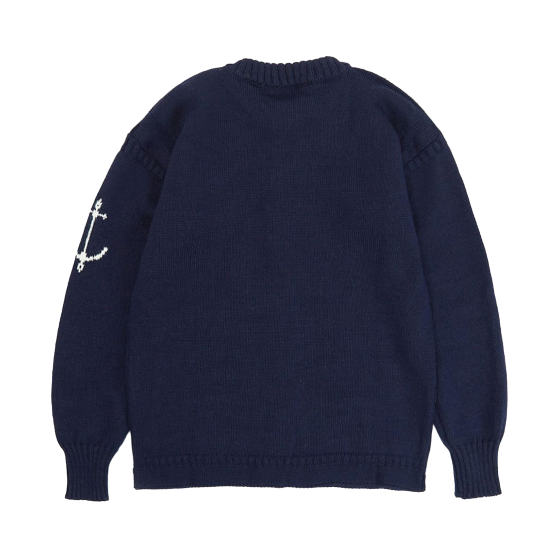 건지울른스 피셔맨 홀가먼트 가디건 네이비(Guernsey Woollens Fisherman Wholegarment Cardigan Navy) - 2