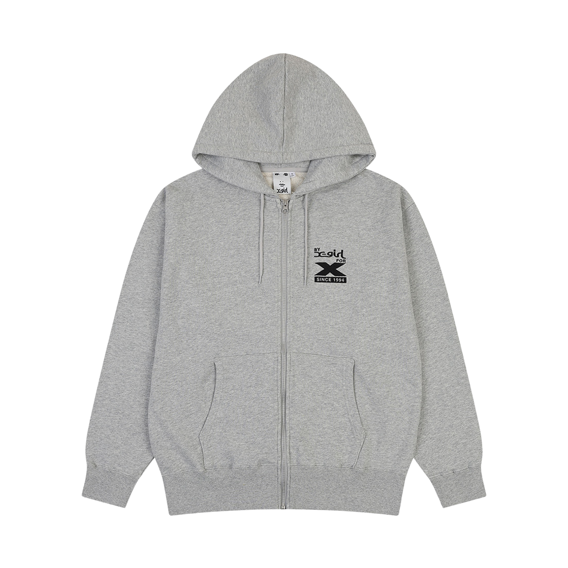 피어 엑스걸 바이 엑스걸 포 엑스 집업 스웨트 후디 그레이(PEER X-girl By X-girl For X Zip Up Sweat Hoodie Gray) - 1