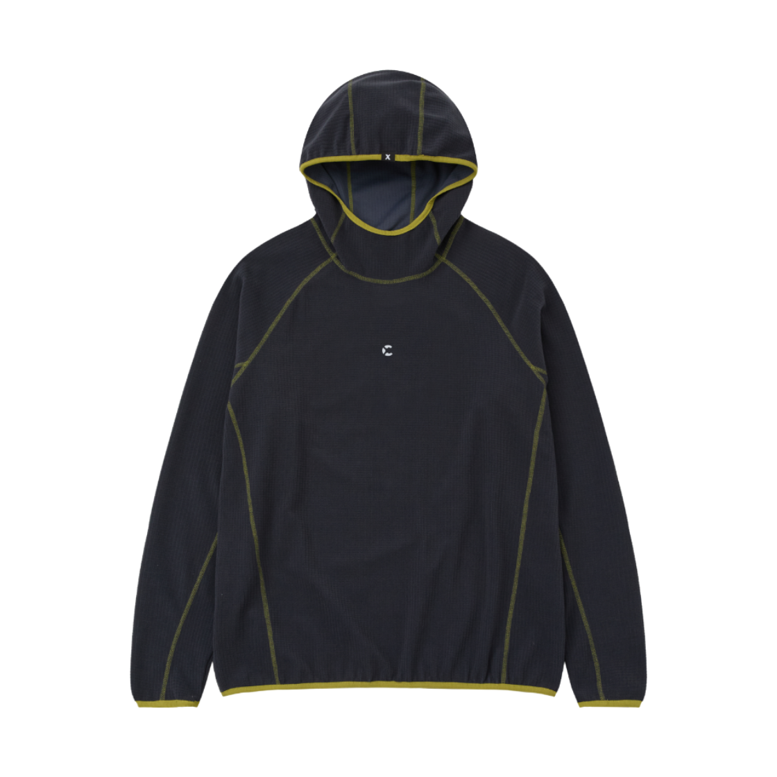 챕터엑스 그리드 텍스쳐 트레킹 후디 차콜(Chapter.X Grid Texture Trekking Hoodie Charcoal)